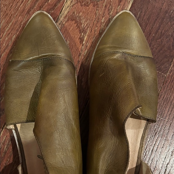 Free People Olive Leather Flats - Picture 7 of 9